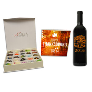 Happy Thanksgiving Design landscape with FREE Wine Keepsake
