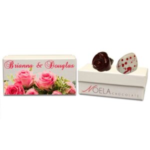 Beautiful Pink Roses Wedding Gift Box