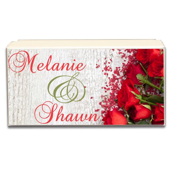 Beautiful Red Roses Wedding Gift Box